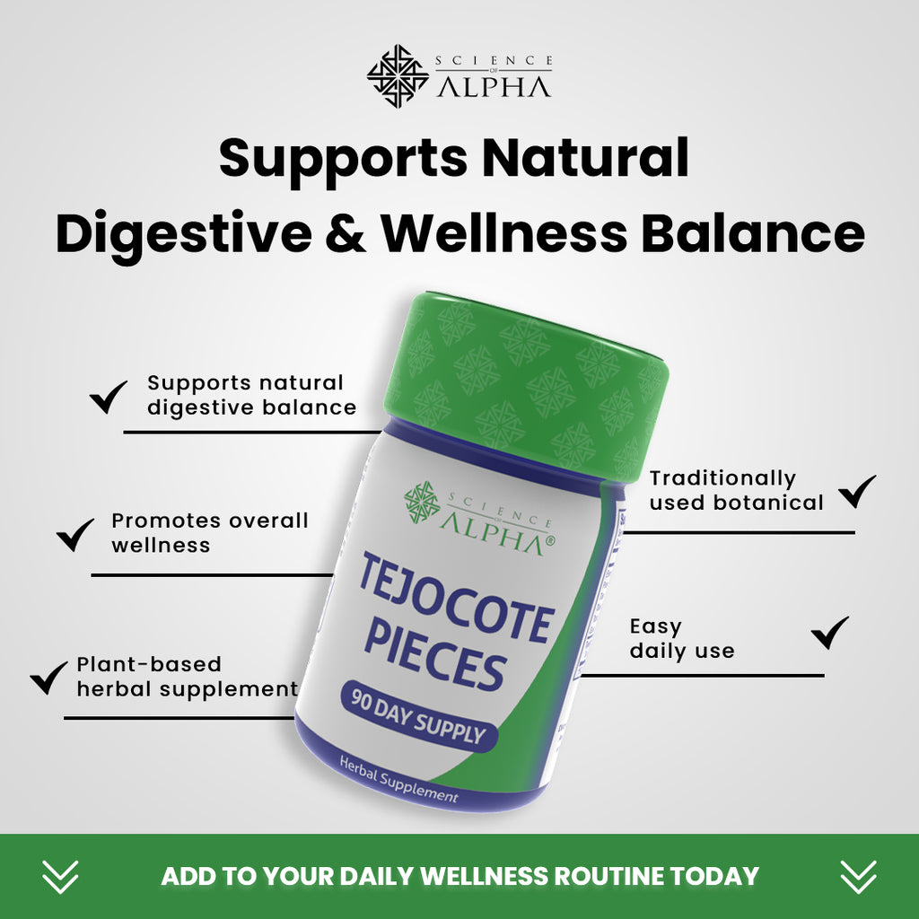 Science of Alpha Tejocote Pieces Supplement | Tejocote Root Herbal Supplement Capsules (90-Day Supply)